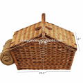 Side Folable Picnic Rattan Basket